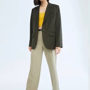Aritzia Babaton AGENCY BLAZER in Dark Olive
